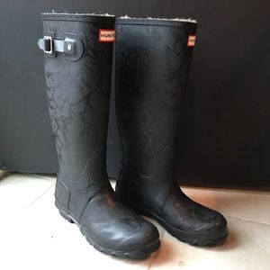 NWOT Hunter Black Rain boots